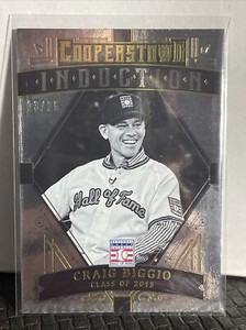 2015 PANINI COOPERSTOWN HOF INDUCTION GOLD CRAIG BIGGIO SP /25 