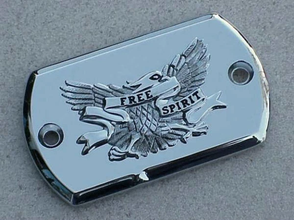 Yamaha V-Star VStar 650 950 1100 1300 CHROME EAGLE BRAKE FLUID CAP - Image 1 of 1