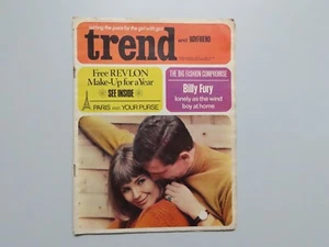 Trend and Boyfriend Magazine No.356 April 1966, Vintage Fashion Music Billy Fury - Imagen 1 de 7