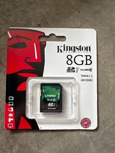 Kingston 8GB micro SDHC Flash Memory Card SDC10/8GB Class 10 Brand New & Sealed - Photo 1 sur 2