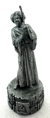 Star Wars Saga Edition Chess Princess Leia Silver Bishop Figure Piece Only 2005 - Image 1 of 4