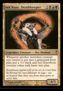 MTG - Sek'Kuar, Deathkeeper Coldsnap #131 Rare LP - Picture 1 of 2