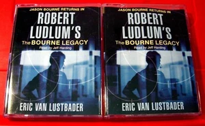 Eric Van Lustbader The Bourne Legacy 4-Tape Audio Book Jeff Harding Jason Bourne - Picture 1 of 1