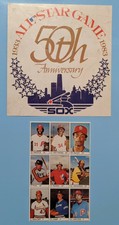 1983 All-Star Game Program 9 Player Insert Sheet - Steve Carlton Tim Raines