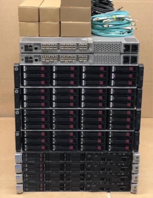 HP MSA 2040 DL360p Gen8 10Gbit iSCSI 24TB SSD & SAS 64Core 1TB Server SAN Config - Image 1 of 2