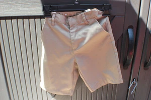 Boys Authentic Galaxy School Uniform Size 5 Khaki Shorts - Picture 1 of 2
