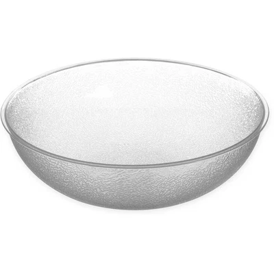 Carlisle 721507 11 Qt. Clear Round Pebbled Bowl - Image 1 of 4
