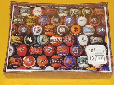 Paquete de 10 tarjetas de notas de béisbol Hallmark MLB en blanco con sobres NOS 1995 Foto 1 de 3
