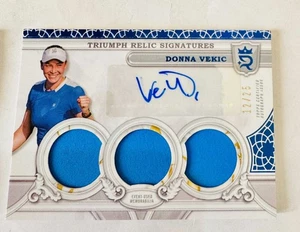 Donna Vekic 2025 Topps Royalty Tennis Triumph Used Relic Autograph Auto /25 - Picture 1 of 1