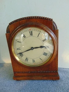 VINTAGE HAC HAMBURG AMERICAN WURTTEMBERG GERMAN MANTLE SHELF CLOCK WOODEN CASE - Picture 1 of 11