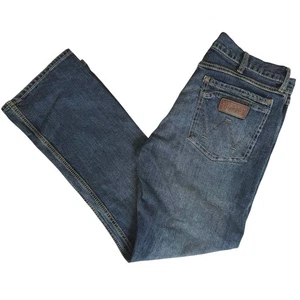 Wrangler Retro Slim Boot Jeans Herren 34x32 Blau Denim Everyday Classic Ausgehen - Bild 1 von 10