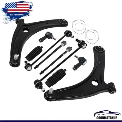 10Pc Front Lower Control Arms Sway Bars Tie Rods for Mitsubishi Lancer Outlander - Image 1 of 4
