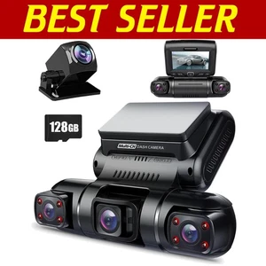 All-in-One 4 Channel Dash Cam with Parking Monitor & Free 128G Card Included - Picture 1 of 10