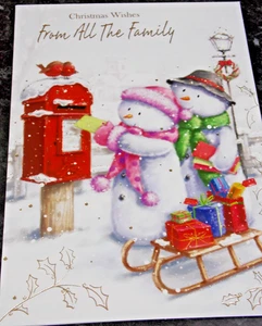 Weihnachtskarte aus der ganzen Familie. (AF1) - Bild 1 von 3