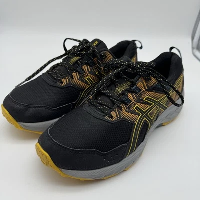 ASICS Gel-Venture 9 Trail Running Shoes Men’s 8 Black Yellow Outdoor Hiking - Image 1 of 4