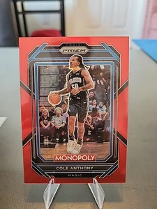 2022-23 Panini Prizm Monopoly - Cole Anthony #64 Red Prizm /99 - Picture 1 of 2