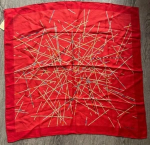 Carré Hermes ( foulard ) 70CMS ,66% de Sois et 34% de Cachemire MIKADOS - Imagen 1 de 4
