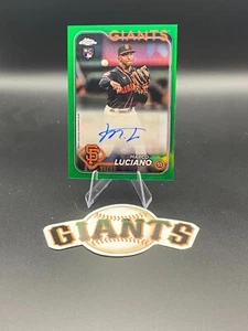 2024 Topps Chrome Update - #AC-ML Marco Luciano (RC) Green Refractor (AU) - Foto 1 di 2