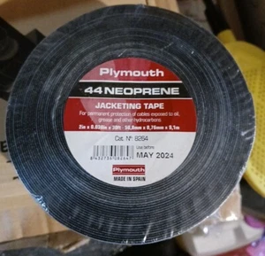 Plymouth 44 Neopreno Cinta para Chaqueta Rollo Adhesiva 2"" x 0,030"" x 30' 8264 - Imagen 1 de 2