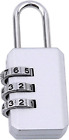 White Portable Luggage Locks 3 Digit Combination Padlocks Number Code Locks for 