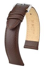 Hirsch Kansas 19 mm brown watch strap, length L