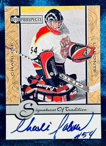 ๐ 1999-00 Upper Deck Prospects Signatures On Card Auto Charline Labonte #CL ๐ - Picture 1 of 2