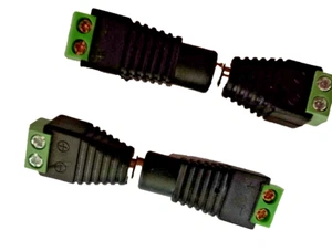 2 x sets DC Power Adapter - 2.1 x 5.5mm Socket to Screw Terminal Block CCTV 4pcs - Picture 1 of 2