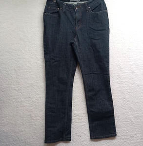 St John's Bay Women's Dark Wash Blue Denim Jeans Size 10s 31x30 - Picture 1 of 12