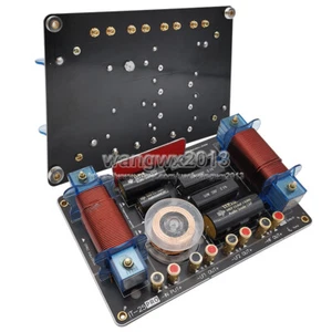 1800W Dual Bass 2 Way 3 Unit High-Low Speaker Frequency Divider Crossover Filter - Picture 1 of 6