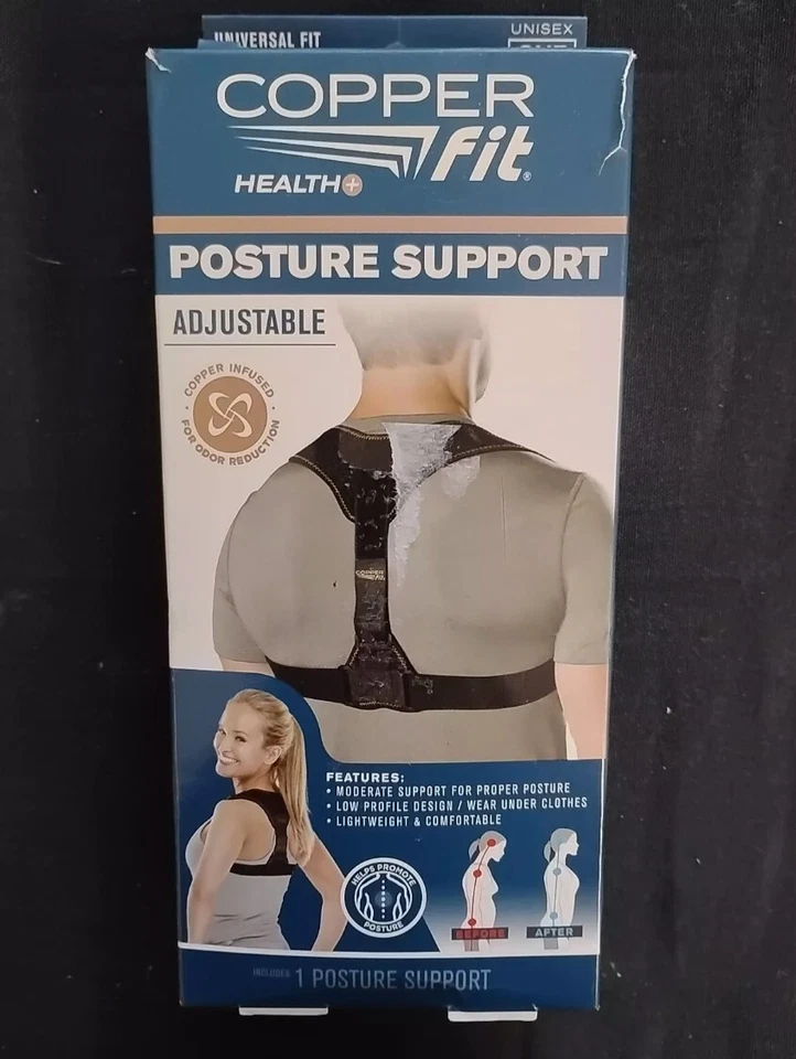 Corrector de postura de compresión de cobre para hombres y mujeres - ajustable con infusión de cobre Foto 1 de 1