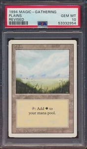 1994 MTG Magic The Gathering Plains Land Revised PSA 10 GEM MINT - Picture 1 of 2