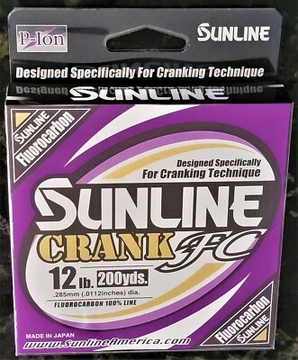 Sunline Fluorocarbono Manivela FC Elige cualquier libra Prueba Carrete de 200 yardas para Crankbaits Foto 1 de 4