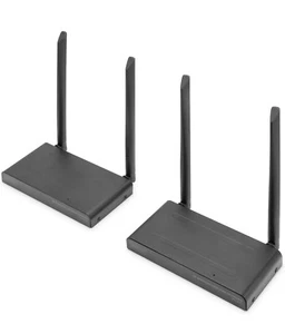 DIGITUS Set di estensori KVM HDMI Wireless -Portata Fino a 150m -UltraHD 4k/30hz - Zdjęcie 1 z 7