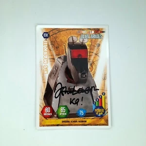 Signed Doctor Who Panini Alien Armies Trading Cards - Genuine Autographs - Foto 1 di 19
