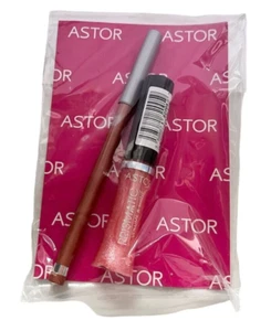 Astor Paris Volume & Shine Lip Gloss and Lip Liner Pencil 2pc SET - Picture 1 of 4