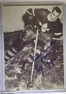 syl apps autograph 3 1/5 x 5 photo rare - Picture 1 of 1