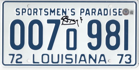 RICHARD DREYFUSS JAWS SIGNED LICENSE PLATE PROP AUTOGRAPH BECKETT BAS COA Cover