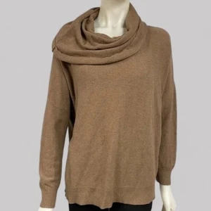 Joie Sweater Womens Size S Melantha Funnel Neck Waffle Minimalist Neutral Loose - Picture 1 of 11