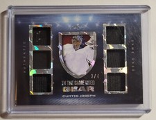 2022-23 Leaf In The Game  Gear Curtis Joseph Silver Pattern /4