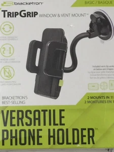 Bracketron TripGrip Car Holder for Most Cell Phones Model BT1-695-2 Black - Picture 1 of 4