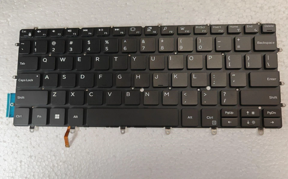 NOVO PARA Dell XPS 13-9370 9317 9380 9305 7390 P82G teclado preto com iluminação traseira dos EUA - Imagem 1 de 1