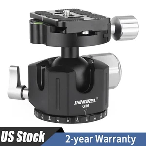 INNOREL Low Profile Tripod Ball Head 36mm Camera Tripod Ballhead 44lb Load G36 - Picture 1 of 8