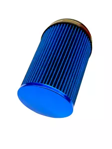 air filter 6" inlet cone Air Intake - blue filter/blue top, US new - Imagen 1 de 24
