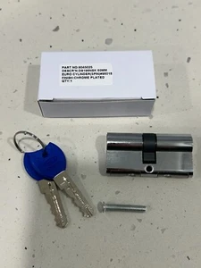 Doric DS196NSK 60mm Euro 5 Pin Cylinder, Chrome Plated, 2 Keys (#96018) BNIB - Foto 1 di 4