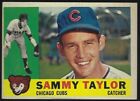 1960 Topps - #162 Sammy Taylor Chicago Cubs Catcher Baseball Card