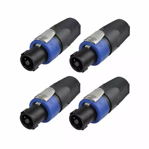 4pcs NL4FC Speaker 4 Pole Cable Plug Connector Audio Speaker connector - Picture 1 of 11