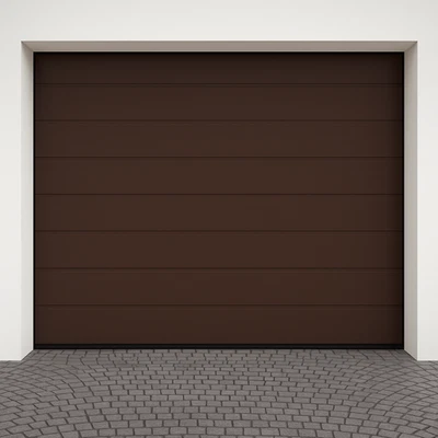 Garagentor Sektionaltor 40 mm Braun Motor 2 Handsender M Sicke Woodgrain - Bild 1 von 4