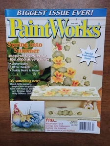 Paint Works July 2001 - Vintage Decorative Tole Painting Magazine - Picture 1 of 12