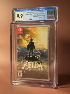 2018 Switch THE LEGEND of ZELDA BREATH THE WILD CGC Graded 9.9 A++ Y-Fold Seal - Picture 1 of 8