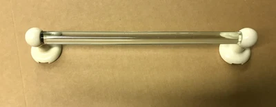 Винтажный сливочный керамический фарфор 19 дюймов восьмиугольное стеклянное полотенце бар старый 1753-25B - Изображение 1 из 4